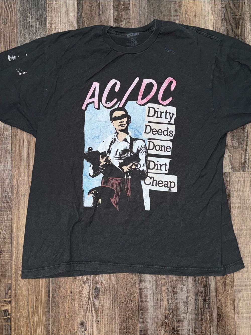 Black AC/DC Graphic Short-Sleeve Tee